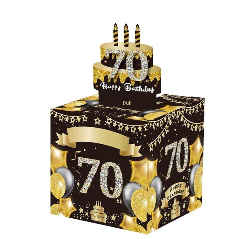 652F Creative Cash Gift Box with Transparent Bags for Any Age Birthday Party Supplies