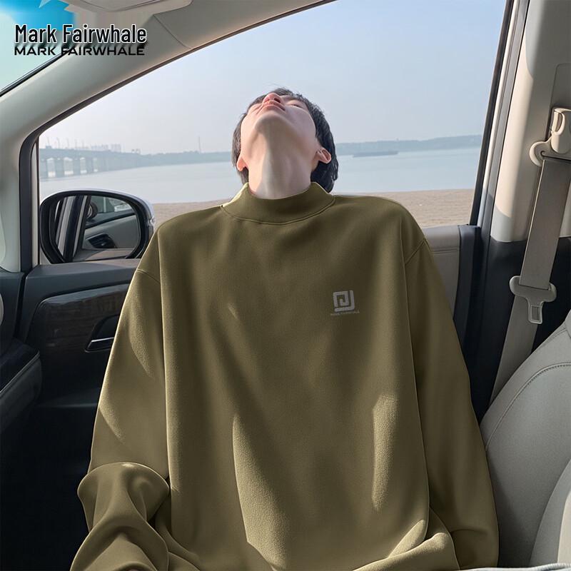 Mark Fairwhale Men's Long-Sleeve Mock Neck Thermal T-Shirt