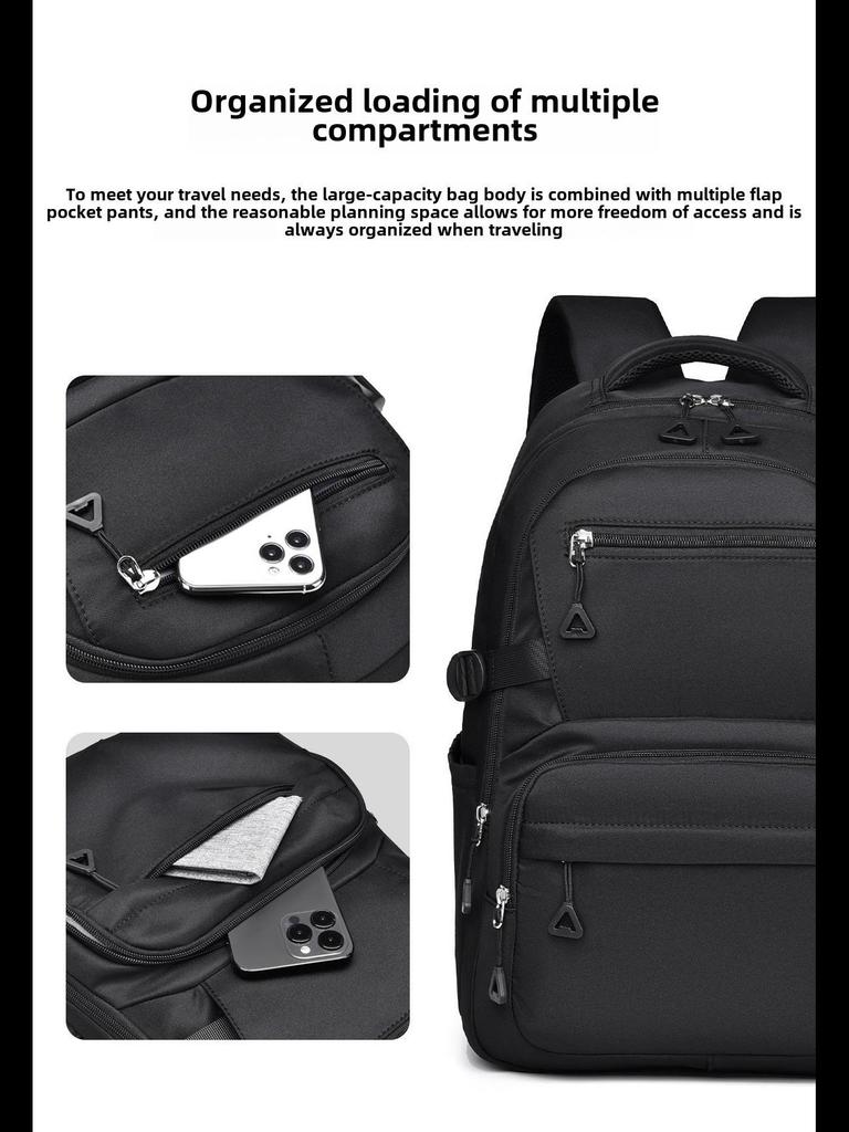 Korean Style Large Capacity Student Backpack - Simple Design for Junior High and College Students