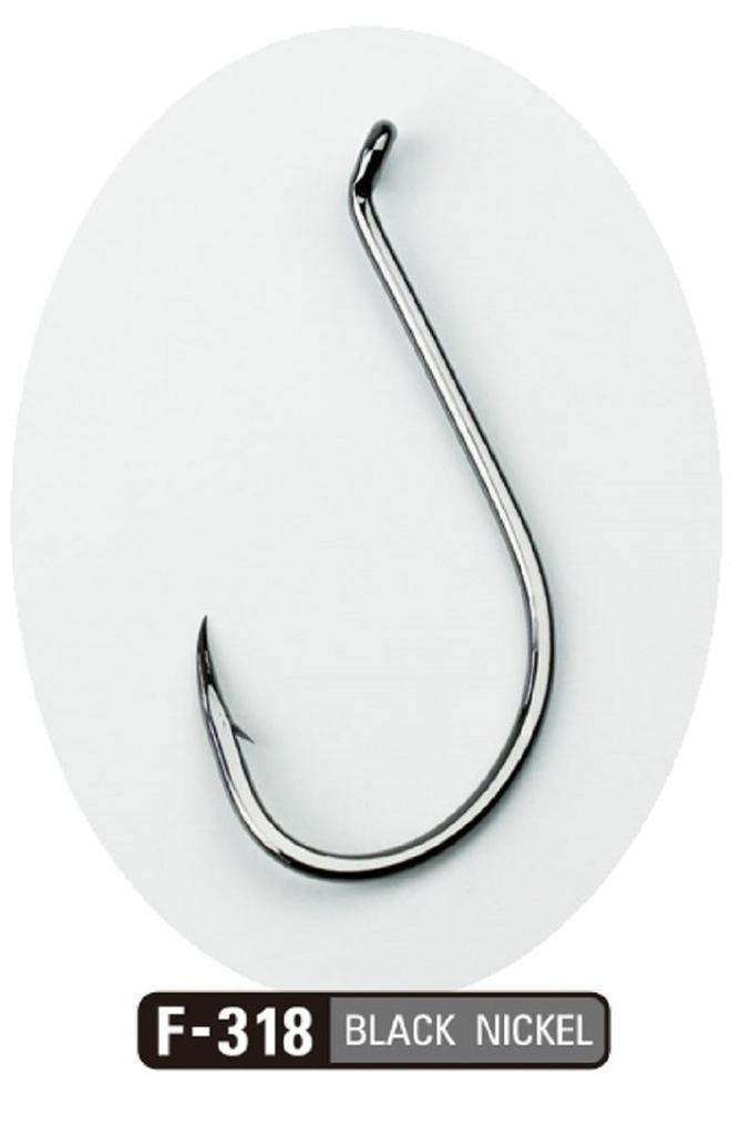 Sasame F-318 Light Beak Hook Black Size 5/0 (5856)