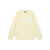 Fila Флисовый с логотипом Повседневный Свободный Пуловер С длинным рукавом Толстовка Унисекс толстовка Пшенично-желтый F51U249299FYE