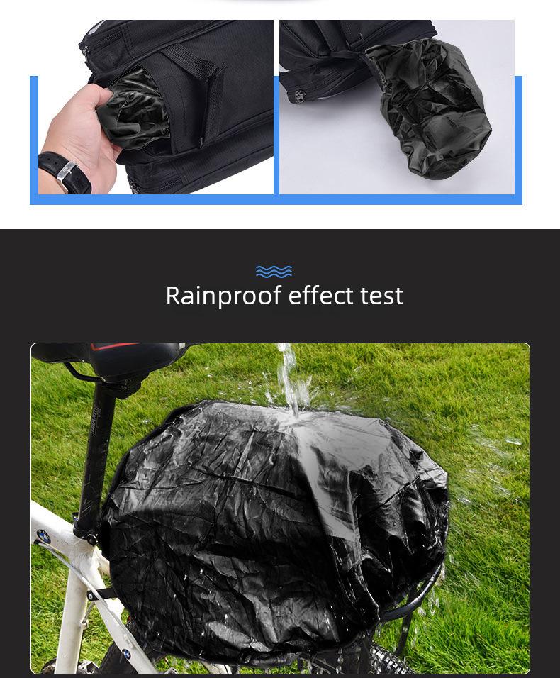 Водонепроницаемая задняя сумка для горного велосипеда - Большая вместимость Велосипедное снаряжение