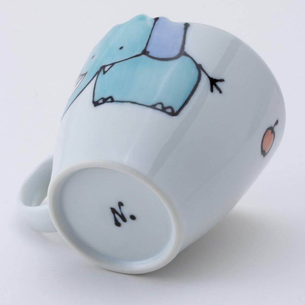 Мини-кружка Nishikai Pottery Hasami Ware с рисунком слона 42181