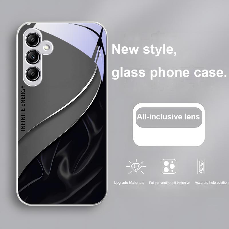 Стеклянный Чехол Для Телефона Для Samsung Galaxy A01 A02 A03 Core A04 A14 4G 13 54 34 31 20 25 23 22 5G S21 Ultra S20 Гладкий Розово-Красный
