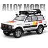 Новый 1:24 Toyota Land Cruiser LC80 Модель автомобиля из литого металла Игрушечный внедорожник Модель автомобиля Моделирование Звук и свет Детский подарок