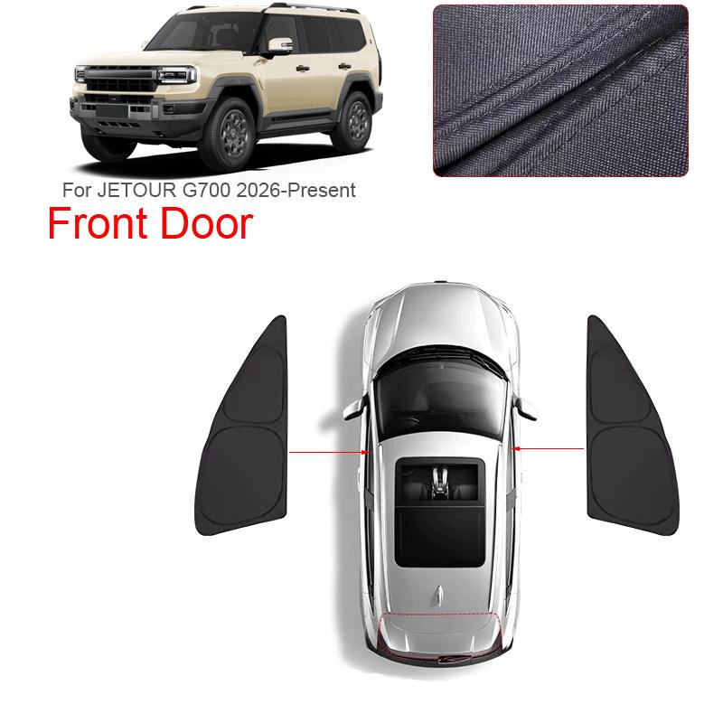 Car Black Window Privacy Sunshade For JETOUR G700 2026-Present Auto Anti-UV Heat Insulation Protect Cover Interior Accessory