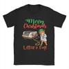 Litter's Full Letter T Shirt for Men 100% Cotton Casual T-Shirts Crew Neck Merry Christmas Tee Shirt Short Sleeve Clothes Party