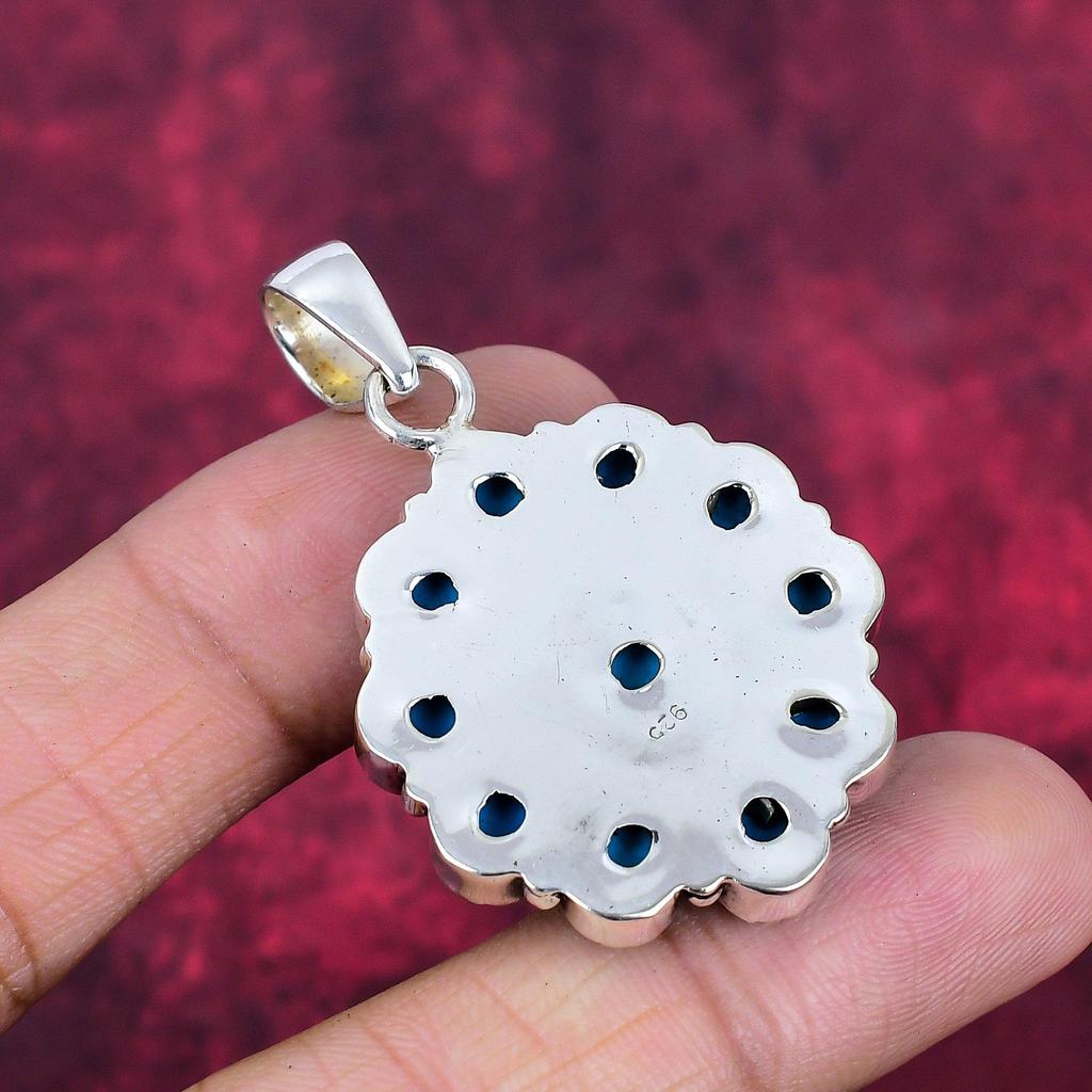 Sleeping Turquoise 925 Solid Sterling Silver Pendant, Handmade Gemstone Pendant Jewelry, Gifts For Wife Brand New Pendant