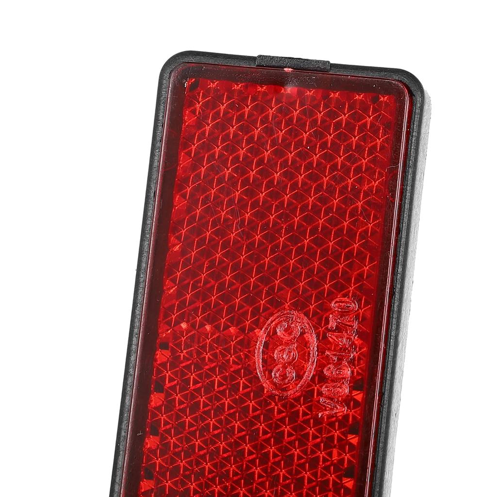 uxcell 2pcs Front Lower Fork Reflector Sticker Rear Saddlebag Side Visibility Reflector Stripe Kit Universal Red