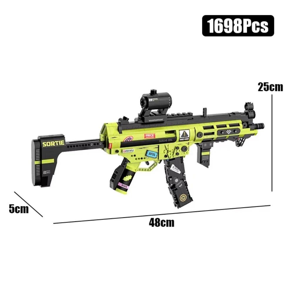 MOC Военный MP5 KSV M4A1 ARP-9 Модель Автомата Строительные Блоки DIY Оружие Микро Кирпичи Игрушка Ребенок Мальчик Рождественский Подарок