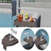 3-in-1 Adjustable Cup Holder Phone Holder for Outdoor Inflatable Pools/Spas, Hot Tub Caddy Drink Tray, Must Have Pool Accessory