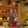 Acrylic Christmas Decorations Music Theme Party Xmas Tree Ornament New Guitar Ornaments  Gifts