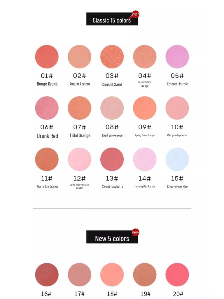 ForeverKey Blush Mud Cream - New Peach & Purple Shades for a Natural Look