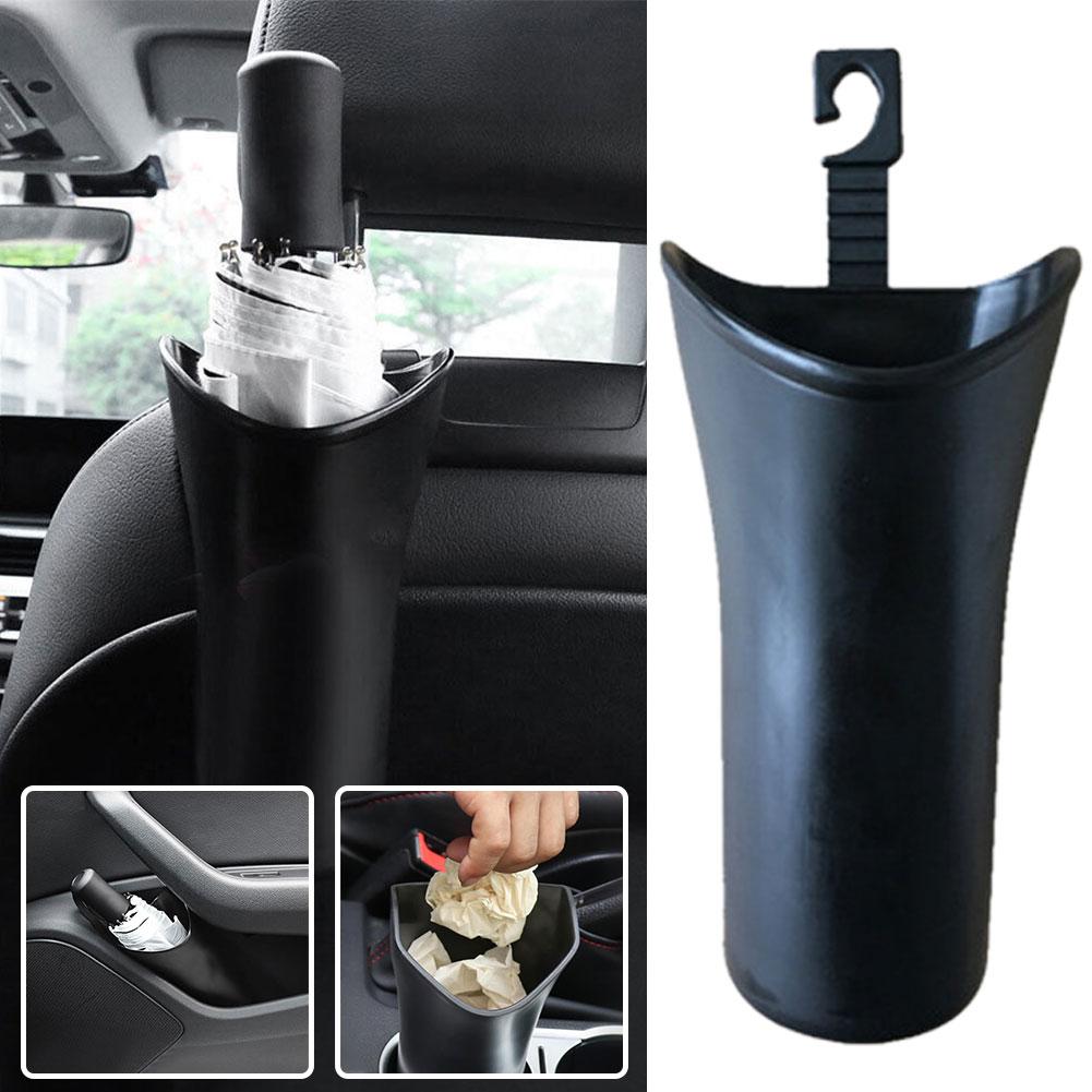 Car Umbrella Rack Barrel Storage Box Waterproof Hanging Plastic Storage Barrel Box Black Can Ke F7Q5