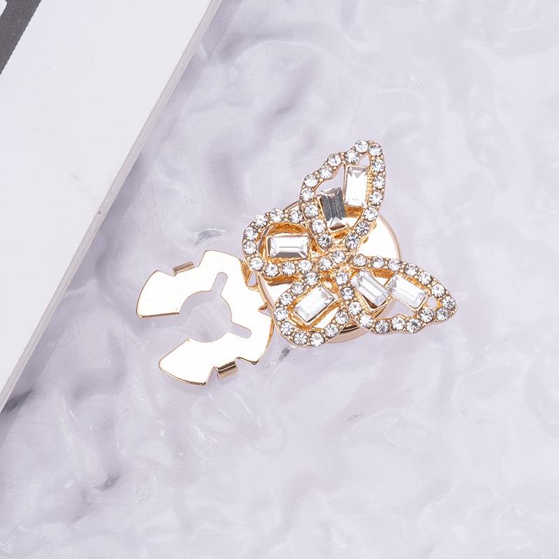 Декоративные запонки и пуговицы для воротника с цветными стразами