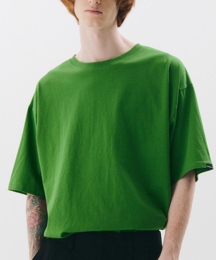 TRIP LE SENS Pop Color Silket Cotton T-Shirt_Olive Green