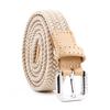 Fashion Universal Woven Thin Belt Elastic Casual Canvas Belt for Women Pants Jeans Knitted Needle Buckle Waistband Belts for