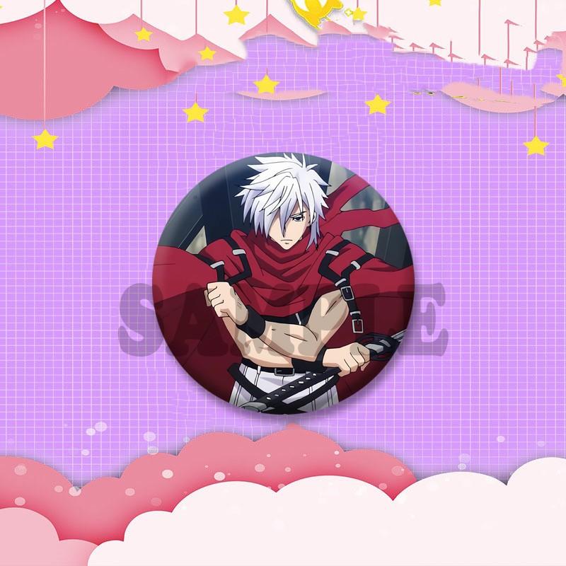 Plunderer Anime Soft Button Pins Licht Bach Jail Murdoch Cartoon Badge Anime Merchandise Round Brooch Bag Clothes Accessories