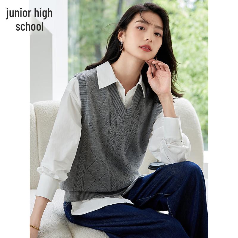 Чушень Женский Ретро Вязаный Жилет с V-образным вырезом для многослойности