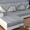 Cotton Linen Fabric Sofa Seat Couch Solid Color Sectional Covers Sofa Towel for Living Room Home Corner Sofa Towel