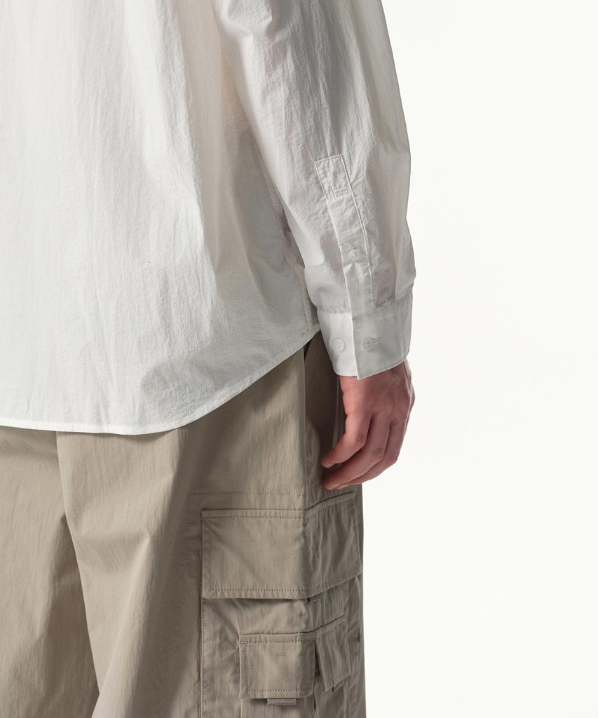 MUSINSA STANDARD [City Leisure] Lightweight Nylon Oversized Shirt [White]
