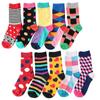 Socks Scandinavian Style Colorful Vivid Design High Crew Length 10 Pair Set Socks [box408] Women's 22-24cm