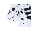 Cruella Deville Princess Costume Dress 12-13 Years 160cm Black White Includes Wig Mask Halloween Carnival Christmas