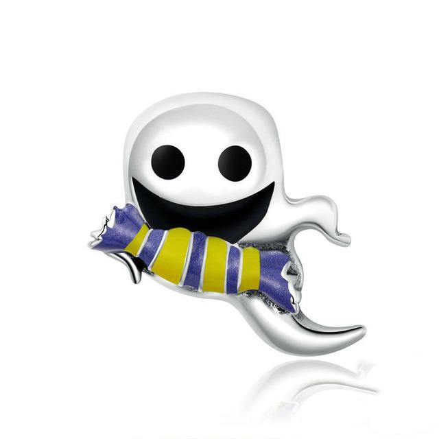 New Halloween Gift Skull Dog Demom European Diy Bead Fit Original Charms Silver 925 Bracelet For Girl Fashion Jewelry