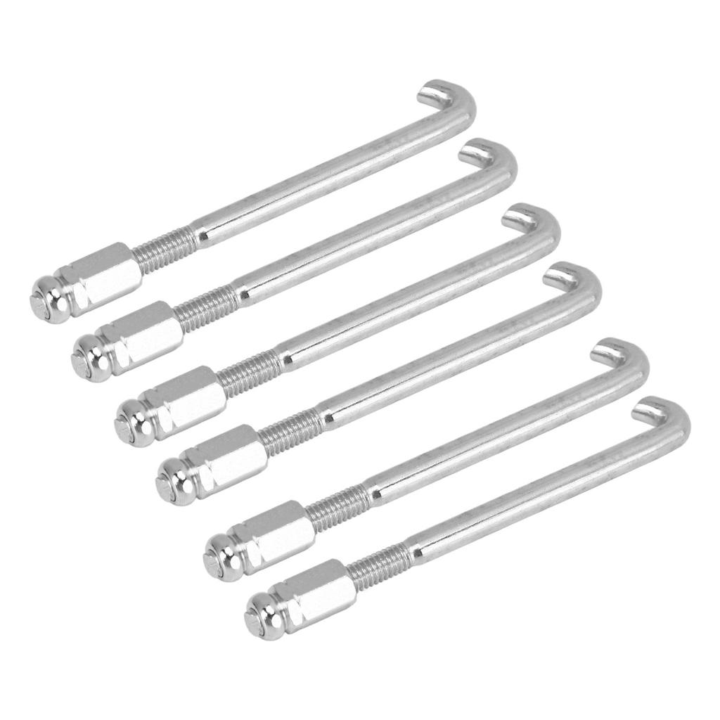 24 шт. Крючок для кронштейна банджо Серебристый металл Износостойкий Набор крючков для банджо Аксессуар для замены