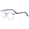 Trendy Women's Acetate Square Full Rim Glasses Frame Lightweight Fashion Eyewear for Office & Daily Chic Style