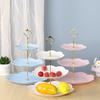 Three-Tier European Afternoon Tea Cake Stand - Creative Multilayer Plastic Dessert Tray & Fruit Plate