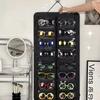 16 Slots Sunglasses Storage Hanging Bag Visible Glasses Display Rack Sunglasses Organizer  Bedroom