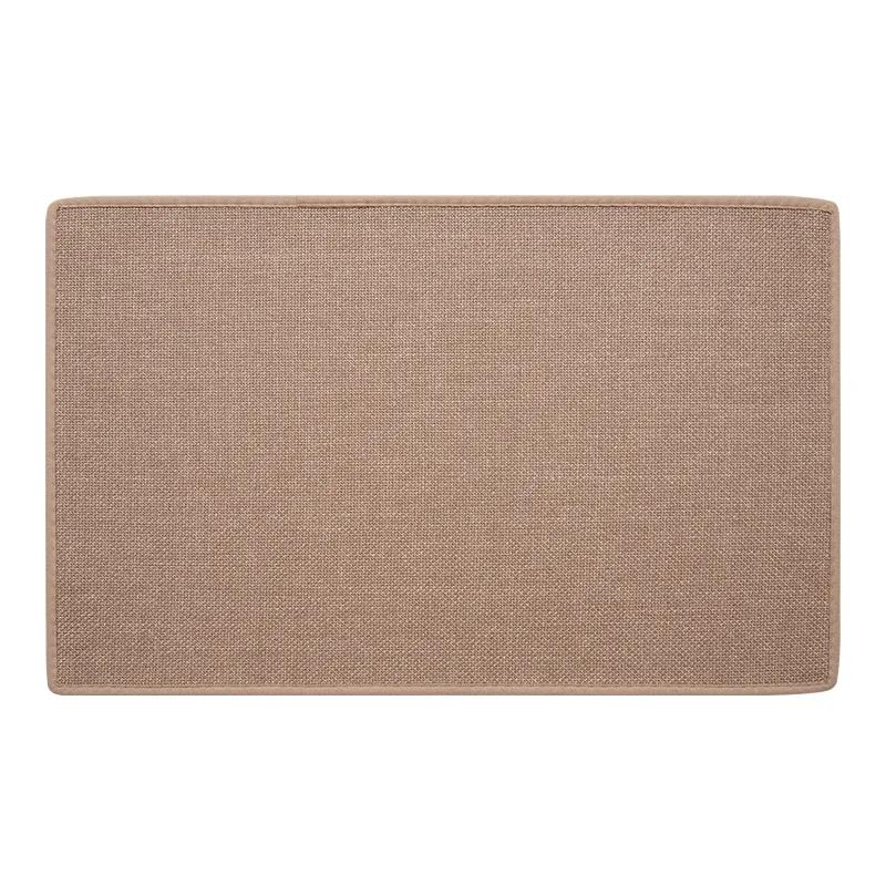 Льняной кухонный коврик Впитывает воду и масло Нескользящий и износостойкий Длинный напольный коврик Не требует стирки Протираемый ковер Устойчивый к пятнам