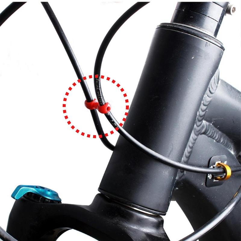 10pcs/set plastics Bike Cross Line Clips S Style Clips Mountain Road Bicycle Brake Gear Cable Bicycle Accessories