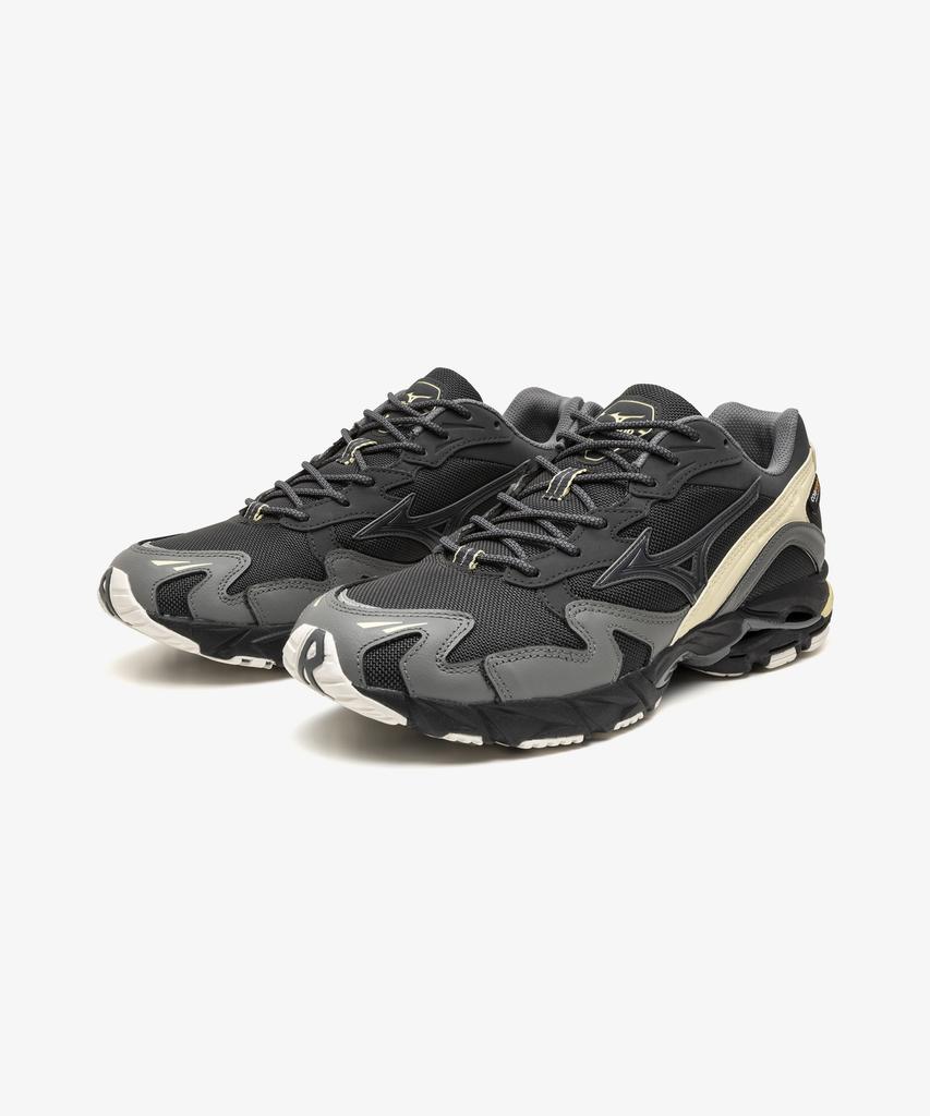 Mizuno (Unisex) Wave Rider 10 - Black Sand:Quiet Shade:Banana Crepe / D1Ga256301
