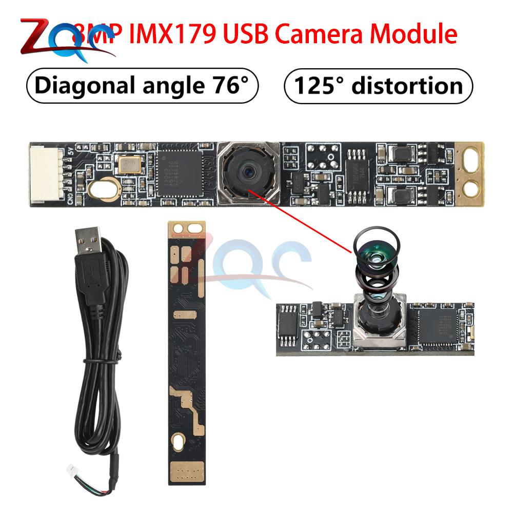 8-мегапиксельный модуль USB-камеры IMX179 для ноутбука, ПК, компьютера, разрешение 2592x1944, модуль веб-камеры с автофокусом, с USB-кабелем-адаптером 1 м