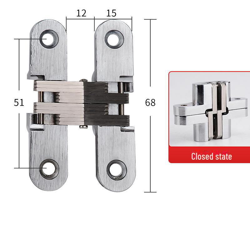 Скрытая крестообразная петля из цинкового сплава 180° для обеденных столов
