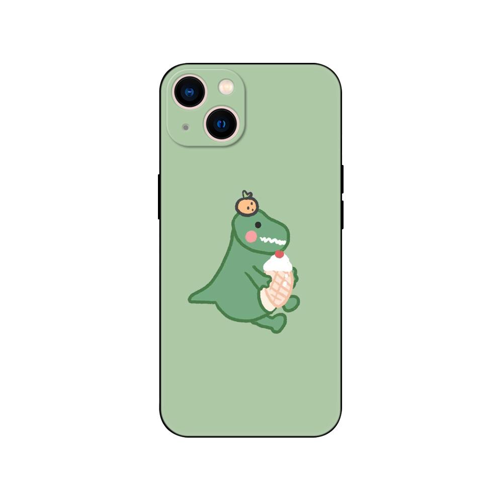 Black Tpu Case For OPPO Realme C11 Case For Realme C 11 2021 2020 Back Cover Bumper Dinosaur Cute Cartoon