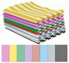 8 Pc Fat Quarter Bundle,  Rainbow Stripes  Print 18"x 22"  DIY Patchwork-  100  Cotton  Pre-Cut Quilting Fabric