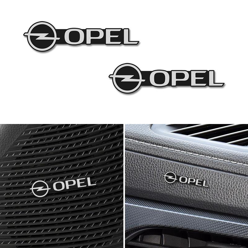 10 шт. Алюминиевые наклейки на интерьер автомобиля, значки-эмблемы динамиков для Opel Astra Grandland Corsa Mokka Frontera Insignia Zafira
