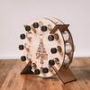 Christmas Advent Calendar Wooden Christmas Tree Bottle Holder Beer Rack Christmas Countdown Christmas Tree Wine Bottle Rack