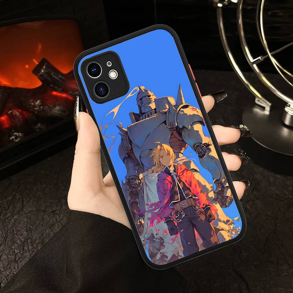 Anime F-Fullmetal A-Alchemist Phone Case For IPhone 16e 16 15 14 13 12 11 Pro Max X XS Max Plus Matte Clear