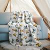 excavator Theme Printed Blanket - Perfect for Couch, Bed, Travel & Outdoor Use | Machine Washable, Cozy & Durable.
