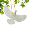 White Doves Christmas Ornaments Xmas Tree Pendant Resin Bird Hanging 2026 New Year Party Home Decoration