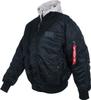 Зимняя куртка Alpha Industries MA-1 D-Tec Hood Bomber Jacket (183110) синий (183110-07)