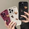 Чехол для телефона с 3D-принтом «Медведь из мультфильма Кофе, молоко, конфеты, жидкость» для iPhone 16, 15, 14, 13, 12, 11, Pro Max, 15, 14 Plus, X, XR, XS Max, 7, 8 Plus, SE 2020, 2022, силиконовый чехол