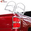 2PCS Chrome Tail Light Lamp Cover Taillight Decor For Chevy Silverado 1500 2014+