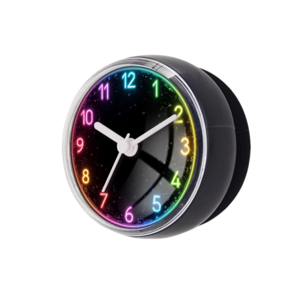 Waterproof Wall Clock Suction Cup Quartz Clock Easy Read Shower Clock Bathroom