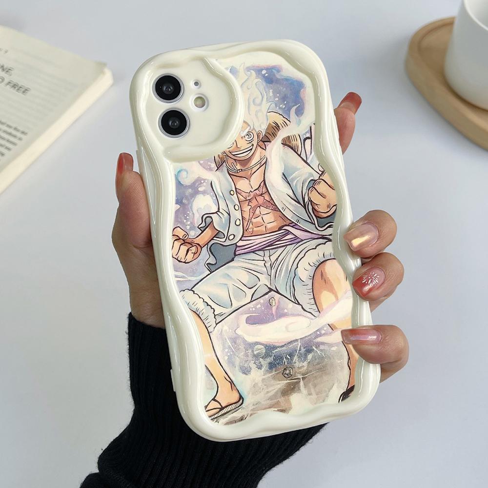 Ae92 One Piece Luffy Gear 5 Защитные чехлы для телефонов для Samsung S23 S24 Ultra A55 A14 A25 A13 Infinix Hot 40 Pro Tecno Spark 20C Wave Задняя крышка из ТПУ