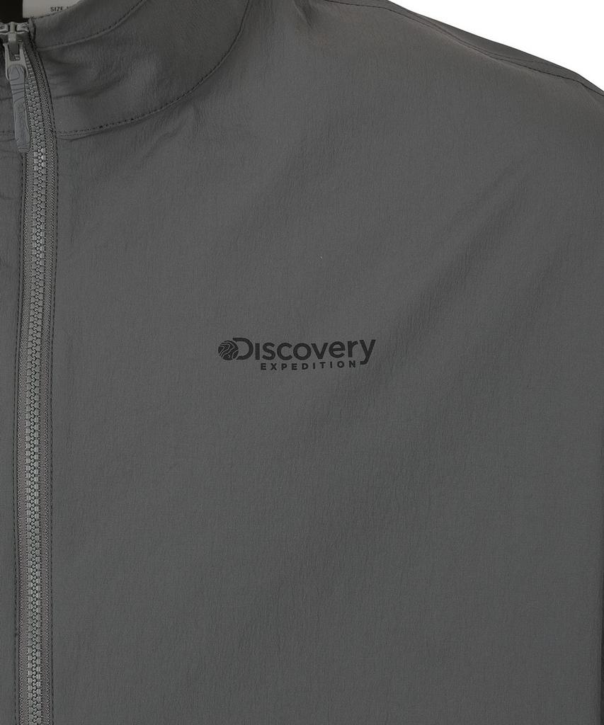 Мужская легкая тренировочная куртка Discovery Expedition Freshvent с высоким воротником, из тканого материала (Д/Серый)